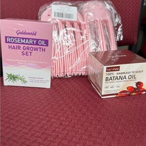 Rosemary Oil Hair Growth Set - Pink
